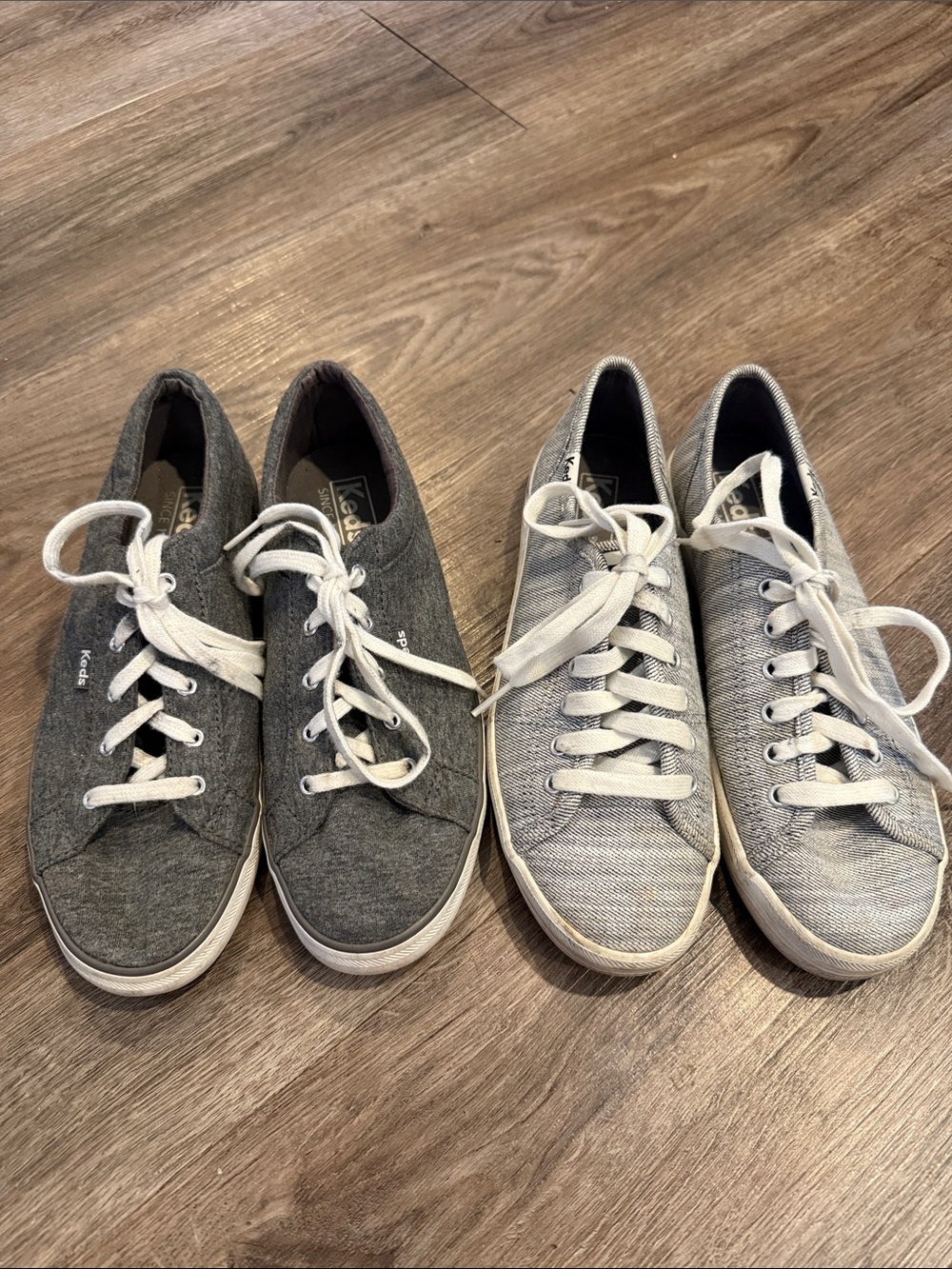 Keds Women's Size 7 Pair of Sneakers Grey White